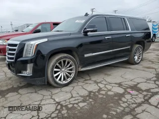 2015 Cadillac Escalade ESV Luxury z VIN 1GYS4SKJ2FR603383, wystawiony jako Copart lot #52463045 z przebiegiem 142 204 mil mil oraz Tytuł czysty. Historia ofert i sprzedaży dostępna na DreamBid. Obrazek 1.