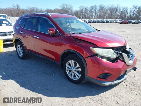 2014 Nissan Rogue S with VIN 5N1AT2MV9EC770681, listed as a IAAI auction lot 41705077 with 169,867 mi miles. Bid and sale history available at carsss.com. Image 1.