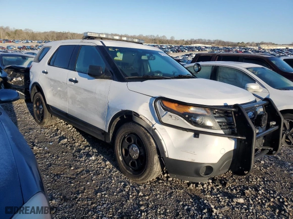 2015 Ford Utility Police Interceptor with VIN 1FM5K8AR6FGC08424, listed as a Copart auction lot 42211915 with 93,861 mi miles and Salvage Title. Bid and sale history available at carsss.com. Image 4.
