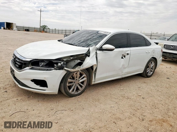 2020 Volkswagen Passat SE with VIN 1VWSA7A38LC027843, listed as a Copart auction lot 57115835 with 153,597 mi miles and Salvage title. Bid and sale history available at DreamBid. Image 1.