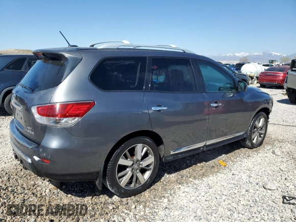 2015 Nissan Pathfinder SV with VIN 5N1AR2MM8FC608421, listed as a Copart auction lot 52935185 with 124,602 mi miles and Salvage Title. Bid and sale history available at carsss.com. Image 3.