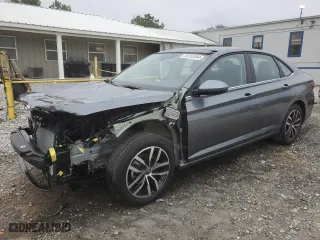 2025 Volkswagen Jetta SE with VIN 3VW7X7BU2SM007788, listed as a Copart auction lot 84153594 with 1,114 mi miles and Salvage Title. Bid and sale history available at carsss.com. Image 1.