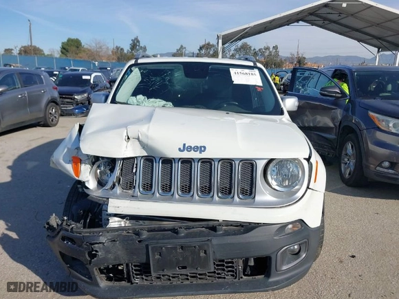 2016 Jeep Renegade Limited with VIN ZACCJADT7GPE35722, listed as a IAAI auction lot 41568185 with 143,699 mi miles. Bid and sale history available at carsss.com. Image 12.