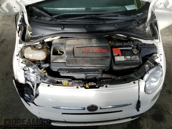 2016 FIAT 500 Pop with VIN 3C3CFFARXGT222011, listed as a Copart auction lot 46491315 with 50,416 mi miles and Salvage Title. Bid and sale history available at carsss.com. Image 11.