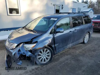 2013 Toyota Sienna XLE with VIN 5TDDK3DC7DS057882, listed as a Copart auction lot 47300525 with 147,990 mi miles and Salvage Title. Bid and sale history available at DreamBid. Image 1.