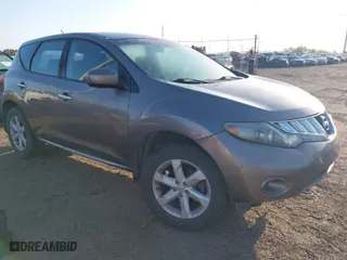 2009 Nissan Murano SL with VIN JN8AZ18U99W021337, listed as a IAAI auction lot 41775367 with 249,458 mi miles. Bid and sale history available at carsss.com. Image 1.