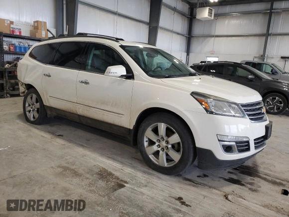 2015 Chevrolet Traverse LTZ with VIN 1GNKVJKD5FJ237352, listed as a Copart auction lot 51510075 with 153,028 mi miles and Salvage Title. Bid and sale history available at DreamBid. Image 4.