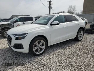 2022 Audi Q8 Premium Plus z VIN WA1BVBF10ND029207, wystawiony jako Copart lot #49160095 z przebiegiem 33 022 mil mil oraz Szkoda całkowita • Salvage title. Historia ofert i sprzedaży dostępna na DreamBid. Obrazek 1.