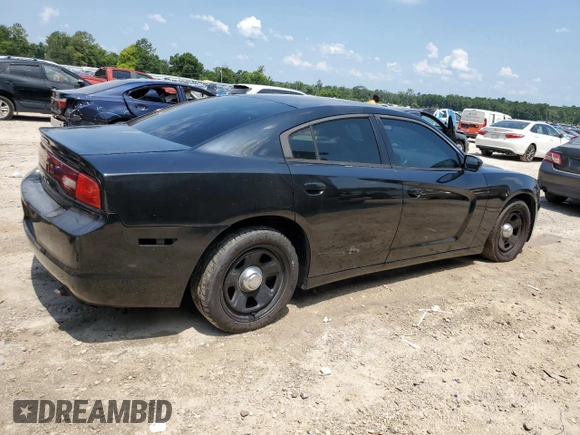 2013 Dodge Charger Police with VIN 2C3CDXAT6DH586213, listed as a Copart auction lot 62193175 with 197,497 mi miles and Clean title. Bid and sale history available at DreamBid. Image 3.
