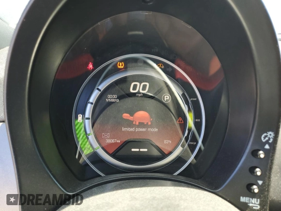 2014 FIAT 500e with VIN 3C3CFFGE4ET175902, listed as a Copart auction lot 66406775 with 38,067 mi miles and Salvage title. Bid and sale history available at DreamBid. Image 9.