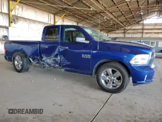 2018 Ram 1500 Express with VIN 1C6RR6FG5JS280628, listed as a Copart auction lot 61007805 with 128,470 mi miles and Salvage title. Bid and sale history available at DreamBid. Image 4.