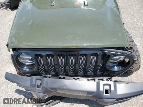 2022 Jeep Wrangler Unlimited Willys with VIN 1C4HJXDN4NW265295, listed as a Copart auction lot 58786775 with Not provided miles and Salvage title. Bid and sale history available at DreamBid. Image 12.