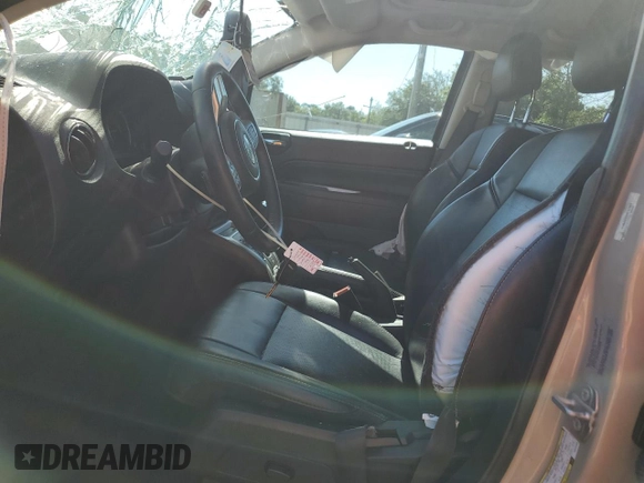 2017 Jeep Compass Latitude with VIN 1C4NJDEB9HD127855, listed as a Copart auction lot 56699735 with 119,046 mi miles and Salvage title. Bid and sale history available at DreamBid. Image 7.
