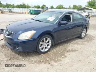 2007 Nissan Maxima SL with VIN 1N4BA41E57C800170, listed as a IAAI auction lot 42090617 with 218,505 mi miles and . Bid and sale history available at DreamBid. Image 2.
