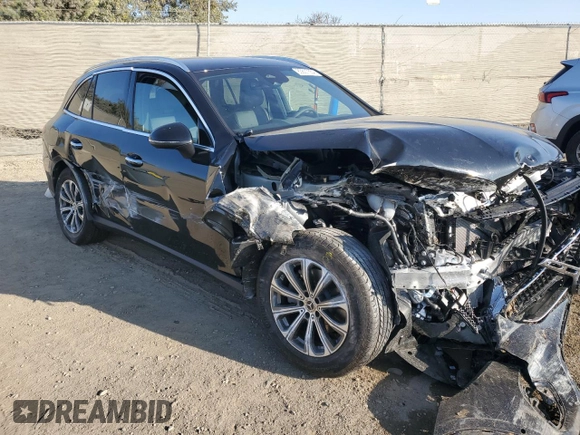 2025 Mercedes-Benz GLC with VIN W1NKM4HB0SF269280, listed as a Copart auction lot 83607554 with 0 mi miles and Salvage Title. Bid and sale history available at carsss.com. Image 4.