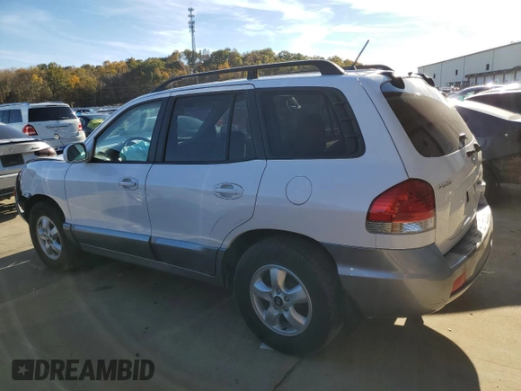 2006 Hyundai Santa Fe GLS with VIN KM8SC13D36U044396, listed as a Copart auction lot 78847884 with 76,080 mi miles and Salvage Title. Bid and sale history available at carsss.com. Image 2.