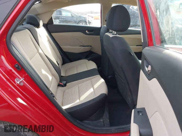 2022 Hyundai Accent SEL with VIN 3KPC24A67NE176446, listed as a IAAI auction lot 41492574 with 31,194 mi miles. Bid and sale history available at carsss.com. Image 8.