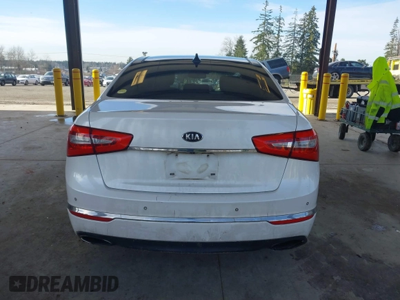 2014 Kia Cadenza Premium with VIN KNALN4D74E5138497, listed as a IAAI auction lot 41678439 with 155,194 mi miles. Bid and sale history available at carsss.com. Image 17.