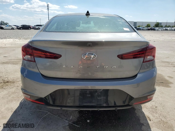 2019 Hyundai Elantra SEL with VIN 5NPD84LF2KH453561, listed as a Copart auction lot 50609705 with 81,647 mi miles and Salvage Title. Bid and sale history available at carsss.com. Image 6.