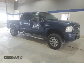 2005 Ford F-250 XL with VIN 1FTSW21545EC81128, listed as a Copart auction lot 56882565 with 271,960 mi miles and Salvage title. Bid and sale history available at DreamBid. Image 4.