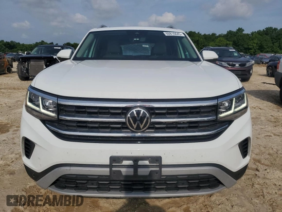 2021 Volkswagen Atlas SEL with VIN 1V2BR2CAXMC562859, listed as a Copart auction lot 60816645 with 72,410 mi miles and Salvage title. Bid and sale history available at DreamBid. Image 5.