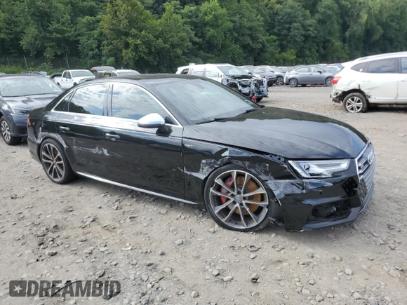2018 Audi S4 Premium Plus with VIN WAUB4AF44JA002100, listed as a Copart auction lot 68661994 with 82,996 mi miles and Salvage Title. Bid and sale history available at carsss.com. Image 4.