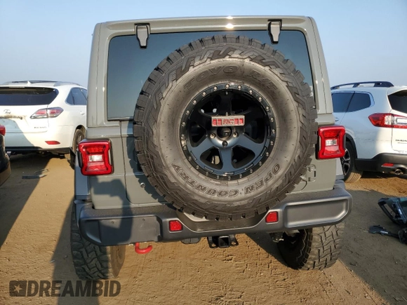 2020 Jeep Wrangler Unlimited Willys with VIN 1C4HJXDN4NW122752, listed as a Copart auction lot 61615714 with 23,934 mi miles and Clean Title. Bid and sale history available at DreamBid. Image 6.