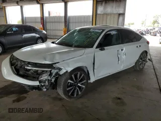 2023 Honda Civic EX-L z VIN 19XFL1H75PE003521, wystawiony jako Copart lot #50457725 z przebiegiem 18 304 mil mil oraz Szkoda całkowita • Salvage title. Historia ofert i sprzedaży dostępna na DreamBid. Obrazek 1.