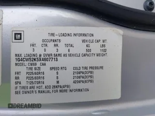 1999 Buick Park Avenue с VIN 1G4CW52K5X4607713, выставлен на аукционе IAAI как лот 42387667 с пробегом 106 786 миль миль и . История ставок и продаж доступна на DreamBid. Изображение 9.