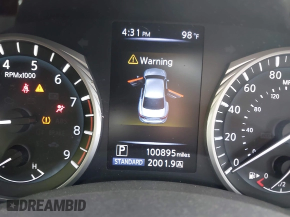 2018 Infiniti Q50 Luxe with VIN JN1EV7AP3JM358783, listed as a IAAI auction lot 42338894 with 100,895 mi miles and . Bid and sale history available at DreamBid. Image 15.