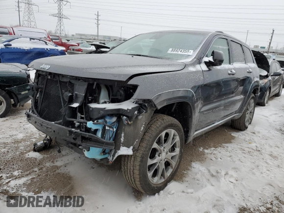 2019 Jeep Grand Cherokee Summit with VIN 1C4RJFJT1KC637285, listed as a Copart auction lot 88924355 with 64,592 mi miles and Non Repairable. Bid and sale history available at carsss.com. Image 1.