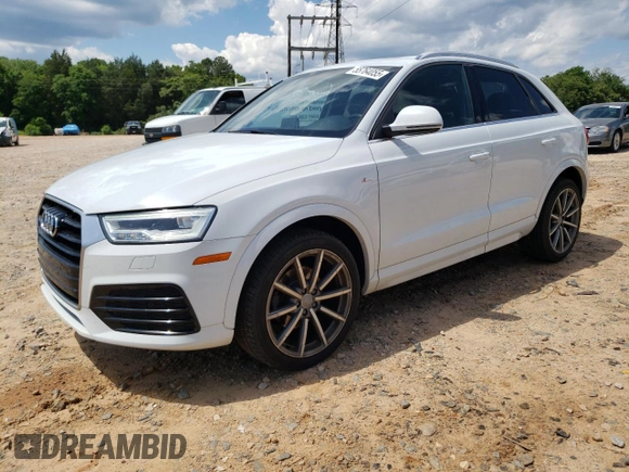 2018 Audi Q3 Premium Plus z VIN WA1JCCFS4JR014867, wystawiony jako Copart lot #55764055 z przebiegiem 103 713 mil mil oraz Czysty tytuł • Clean title. Historia ofert i sprzedaży dostępna na DreamBid. Obrazek 1.