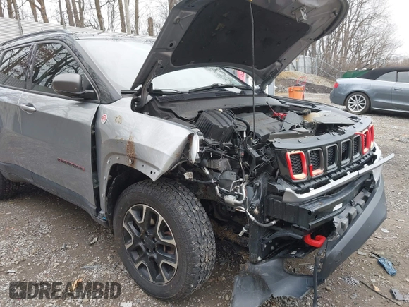 2020 Jeep Compass Trailhawk with VIN 3C4NJDDB9LT127231, listed as a IAAI auction lot 41817392 with 111,344 mi miles and . Bid and sale history available at carsss.com. Image 6.
