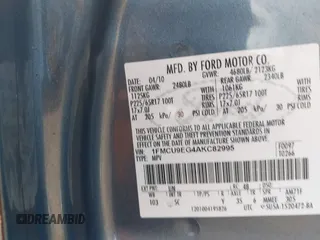 2010 Ford Escape Limited с VIN 1FMCU9EG4AKC82995, выставлен на аукционе IAAI как лот 42625491 с пробегом 279 192 миль миль и . История ставок и продаж доступна на DreamBid. Изображение 9.