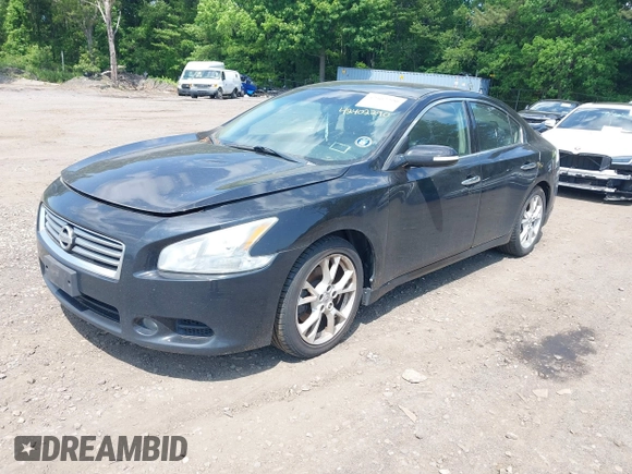 2012 Nissan Maxima SV with VIN 1N4AA5AP1CC863991, listed as a IAAI auction lot 42402290 with 189,116 mi miles and . Bid and sale history available at DreamBid. Image 2.