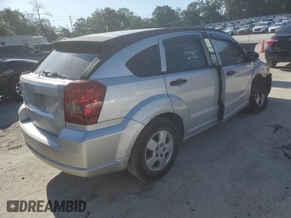 2007 Dodge Caliber with VIN 1B3HB28B07D111196, listed as a Copart auction lot 52488495 with 123,409 mi miles and Salvage Title. Bid and sale history available at DreamBid. Image 3.