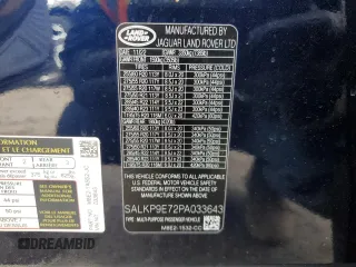 2023 Land Rover Range Rover SE z VIN SALKP9E72PA033643, wystawiony jako Copart lot #49988445 z przebiegiem 35 264 mil mil oraz Szkoda całkowita • Salvage title. Historia ofert i sprzedaży dostępna na DreamBid. Obrazek 13.