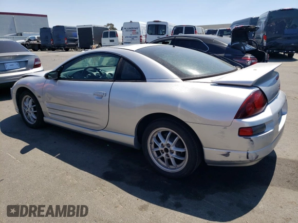 2001 Mitsubishi Eclipse with VIN 4A3AC54H91E179908, listed as a Copart auction lot 62297754 with 116,639 mi miles and Salvage Title. Bid and sale history available at DreamBid. Image 2.