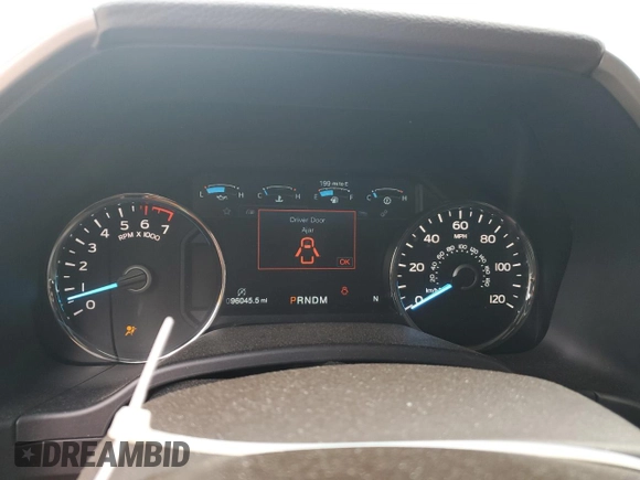 2018 Ford F-150 XL with VIN 1FTEW1EG0JFE35423, listed as a Copart auction lot 48533525 with 96,045 mi miles and Salvage Title. Bid and sale history available at carsss.com. Image 9.