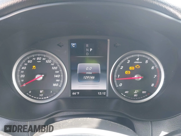 2016 Mercedes-Benz GLC with VIN WDC0G4JB4GF084697, listed as a IAAI auction lot 41929271 with 129,146 mi miles. Bid and sale history available at carsss.com. Image 7.