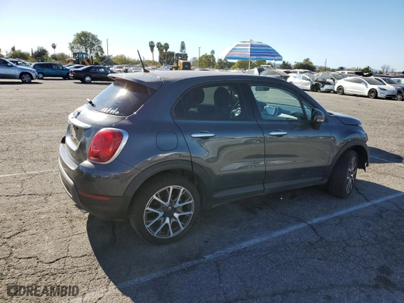 2017 FIAT 500X Urbana Edition with VIN ZFBCFXCB7HP608217, listed as a Copart auction lot 88357845 with 76,090 mi miles and Salvage Title. Bid and sale history available at carsss.com. Image 3.