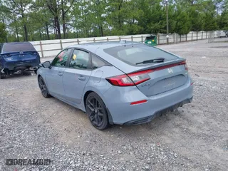 2024 Honda Civic Hatchback Sport with VIN 19XFL2H82RE015675, listed as a IAAI auction lot 39946117 with 16,471 mi miles. Bid and sale history available at carsss.com. Image 3.