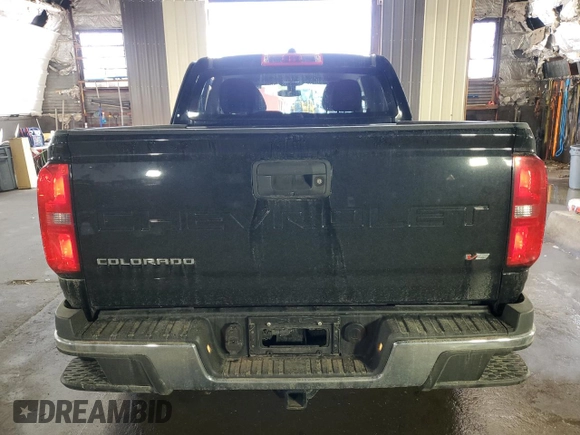 2021 Chevrolet Colorado 4WD Work Truck with VIN 1GCGTBEN5M1232938, listed as a Copart auction lot 46989995 with 23,547 mi miles and Salvage title. Bid and sale history available at DreamBid. Image 6.
