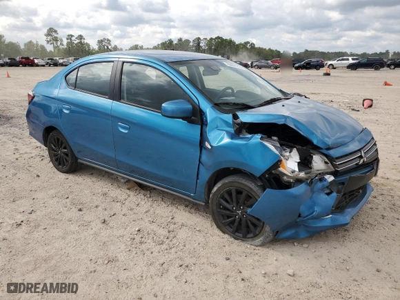 2022 Mitsubishi Mirage G4 ES with VIN ML32FUFJ9NHF03670, listed as a Copart auction lot 70931214 with 65,341 mi miles and Salvage Title. Bid and sale history available at carsss.com. Image 4.
