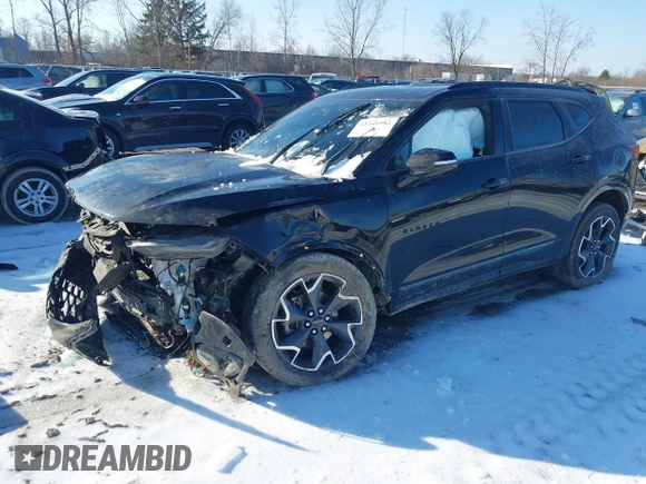 2022 Chevrolet Blazer RS с VIN 3GNKBKRS9NS236205, выставлен на аукционе IAAI как лот 41541582 с пробегом 33 986 миль миль и . История ставок и продаж доступна на DreamBid. Изображение 2.