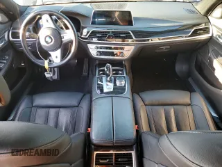 2021 BMW 7 Series 740i with VIN WBA7T2C01MCF72583, listed as a Copart auction lot 88601095 with 57,227 mi miles and Salvage title. Bid and sale history available at DreamBid. Image 8.