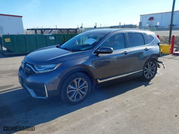 2021 Honda CR-V Touring with VIN 2HKRW2H96MH663358, listed as a IAAI auction lot 41217973 with 51,368 mi miles. Bid and sale history available at carsss.com. Image 18.