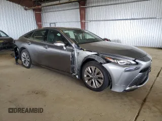 2022 Toyota Mirai XLE with VIN JTDAAAAAXNA007389, listed as a Copart auction lot 58393325 with 27,317 mi miles and Salvage title. Bid and sale history available at DreamBid. Image 4.