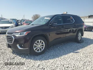 2020 Chevrolet Traverse LT Cloth with VIN 1GNEVGKW3LJ154838, listed as a Copart auction lot 53515645 with 50,655 mi miles and Salvage title. Bid and sale history available at DreamBid. Image 1.