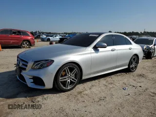 2018 Mercedes-Benz E 300 with VIN WDDZF4JB7JA431580, listed as a Copart auction lot 47312395 with 87,331 mi miles and Salvage title. Bid and sale history available at DreamBid. Image 1.